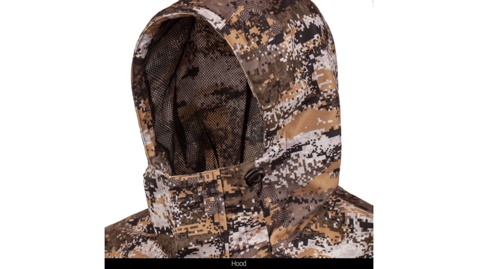 Huntworth Winsted Tricot Waterproof Rain Jacket, Mesh Lining - Men's, Disruption, X-Large, E-9371-DC-XL