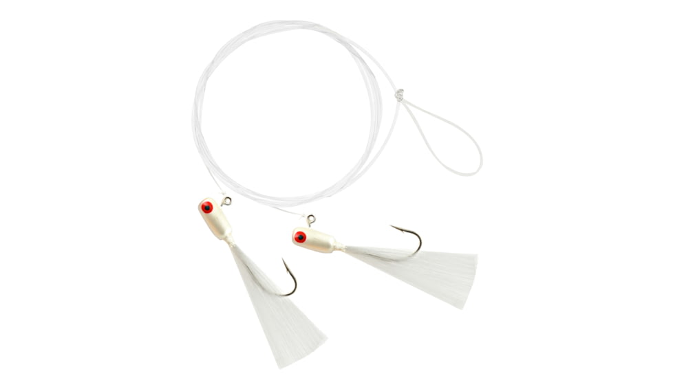 Hurricane Speck/Sand Bass Rig White/White 1/8 oz, 1095WW