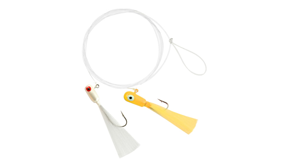 Hurricane Speck/Sand Bass Rig Yellow/White 1/8oz, 1095YW