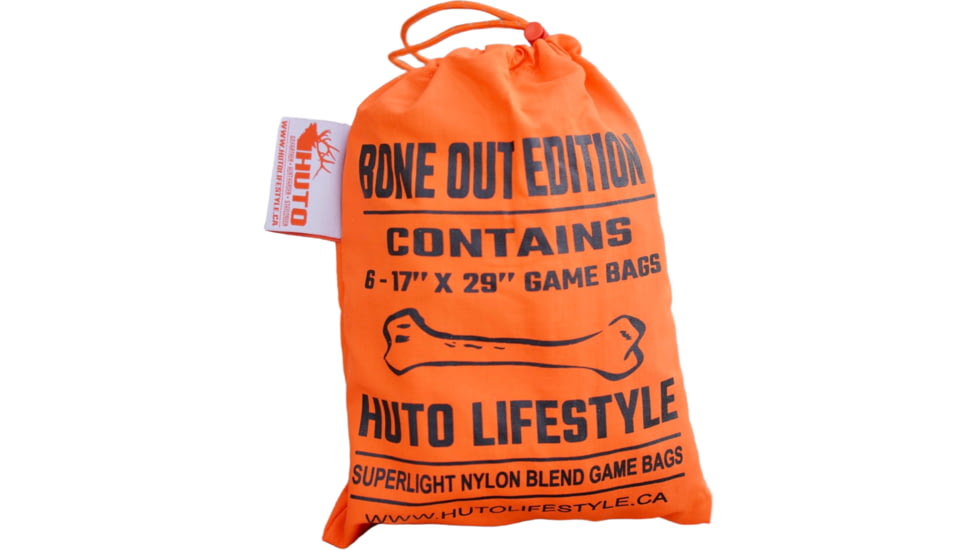 Huto Lifestyle Bone Out Game Bag Set, 6 Bag Set, Orange, GM-BG-BONEOUT