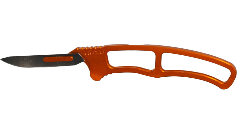 Huto Lifestyle Exo-Skeleton Fixed Blade Knife, Orange, EXO-SKLTN-KNV-LGRN
