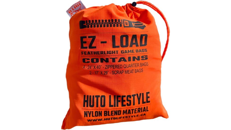 Huto Lifestyle EZ-LOAD Game Zipper Bag Set, 6 Bag Set, Orange, GM-BG-EZLOAD