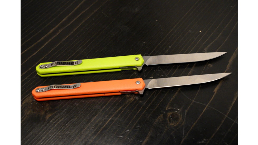 Huto Lifestyle Finisher Folding Hard Blade Skinner Knife, Lime Green, FINSH-KNV-LIMGRN