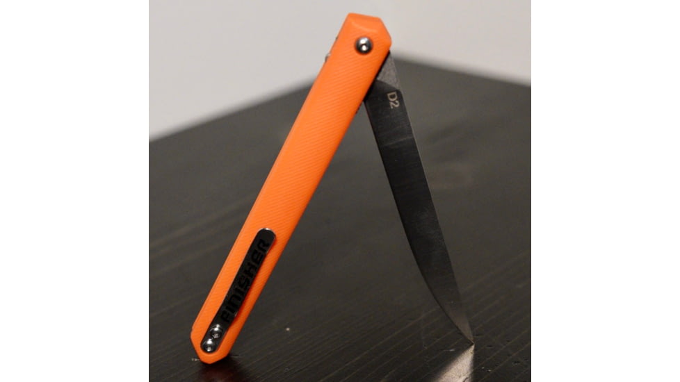 Huto Lifestyle Finisher Folding Hard Blade Skinner Knife, Orange, FINSH-KNV-ORG