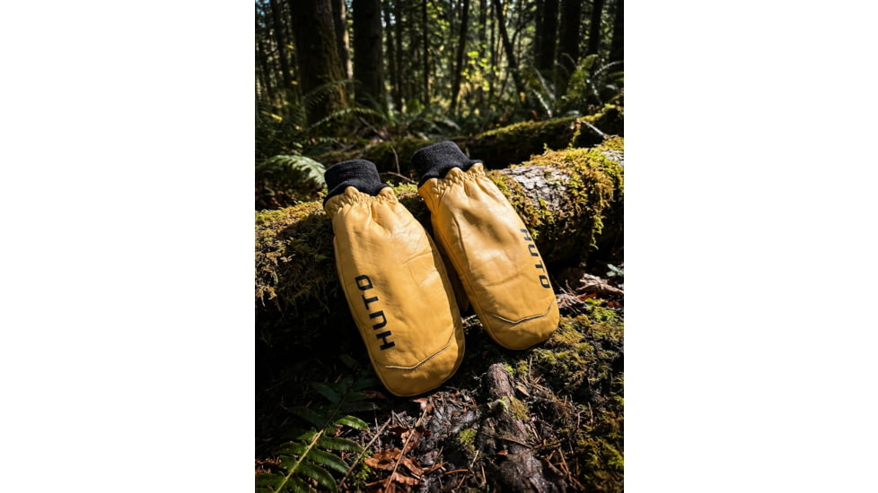 Huto Lifestyle Sherpa Lined Leather Mitten Glove