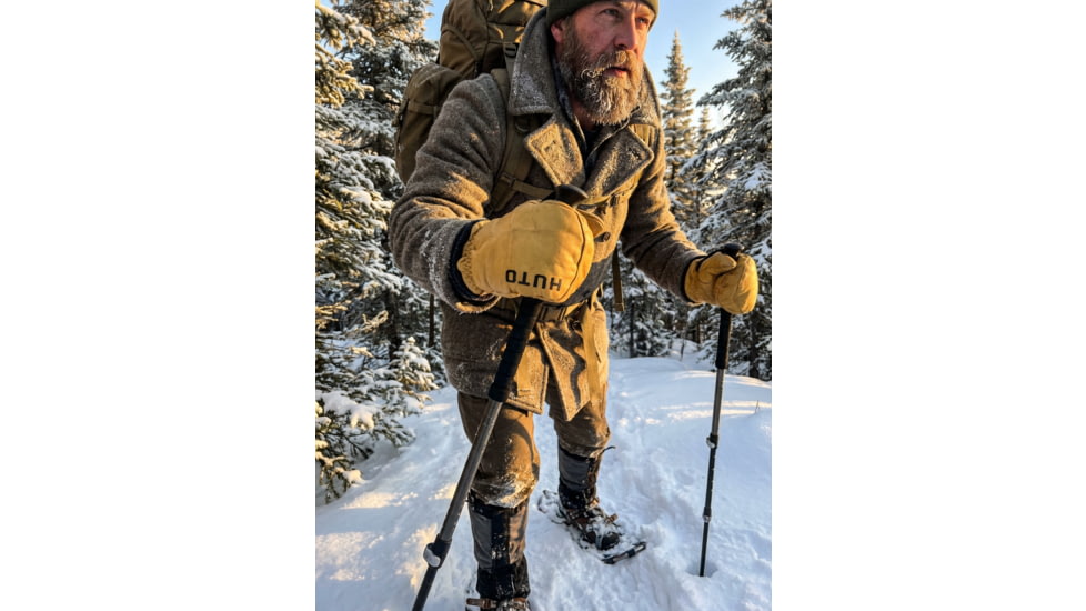 Huto Lifestyle Sherpa Lined Leather Mitten Glove