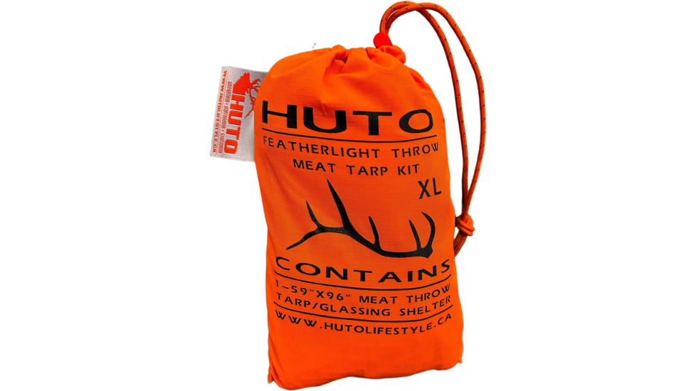 Huto Lifestyle Meat Throw Tarp/Shelter, Extra Large, Orange, MEAT-TARP-XL