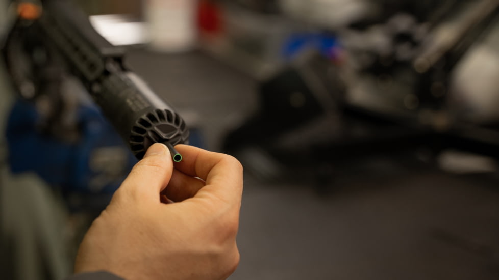 HUXWRX Alignment Rod, .30 Cal/7.62mm Bore, 17 L, Carbon Fiber w/Bright Grey, 2261