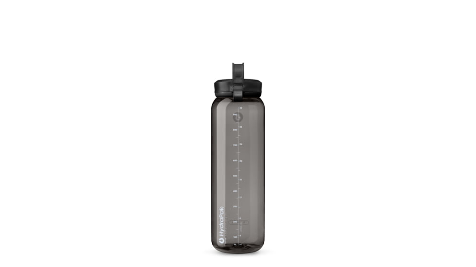 HydraPak Recon Clip &amp; Carry 32oz Bottle, Charcoal Grey, 1L, BRC02M