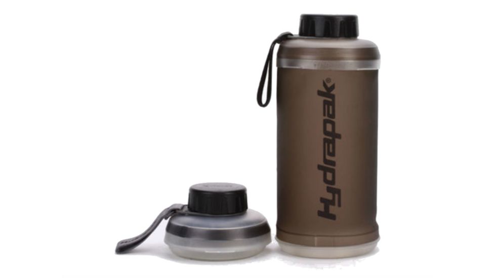 Hydrapak Stash Collapsible Water Bottle - 750 mL-Smoke