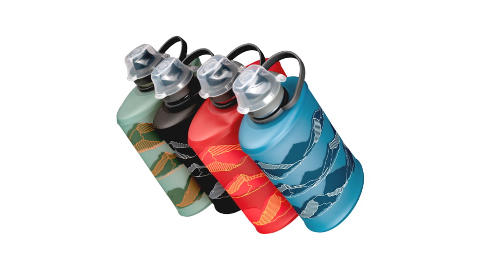 HydraPak Stow 350ml Bottle, Mountain Edition Redwood, GS340RM