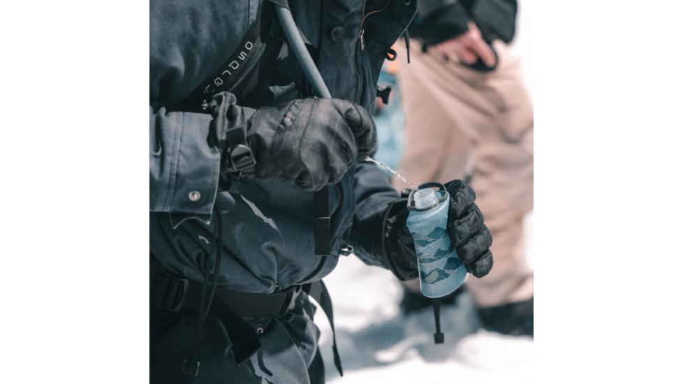 HydraPak Stow 350ml Bottle, Mountain Edition Redwood, GS340RM