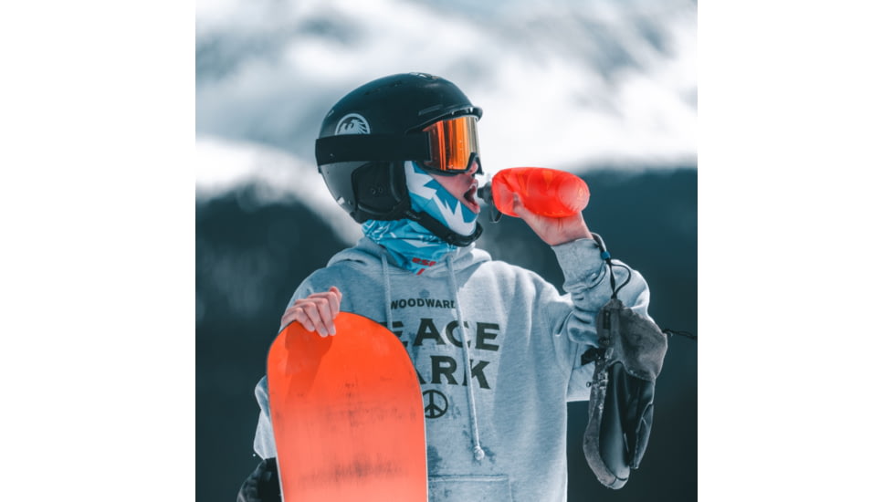 HydraPak Stow 350ml Bottle, Mountain Edition Redwood, GS340RM