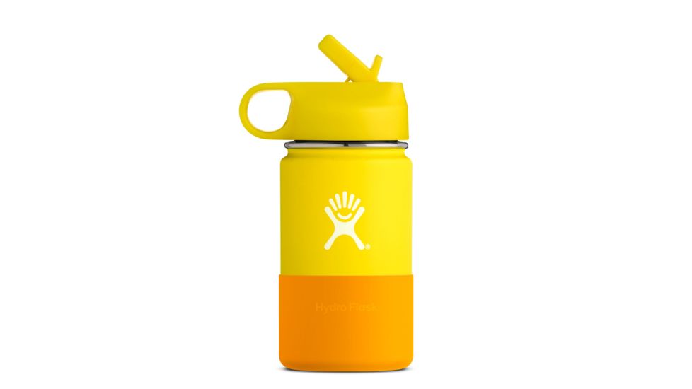 Hydro Flask 12 oz Kids Wide Mouth Bottle, Lemon, W12SWBB740