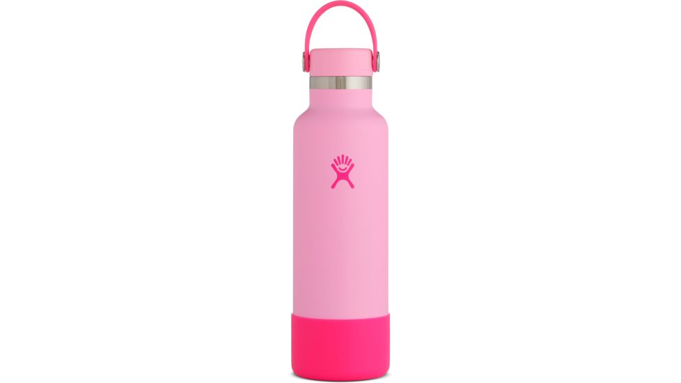 Hydro Flask Limitied Edition Prism Pop Standard Mouth Bottle with Boot, Bubblegum, 21 oz, NEONS21SX628