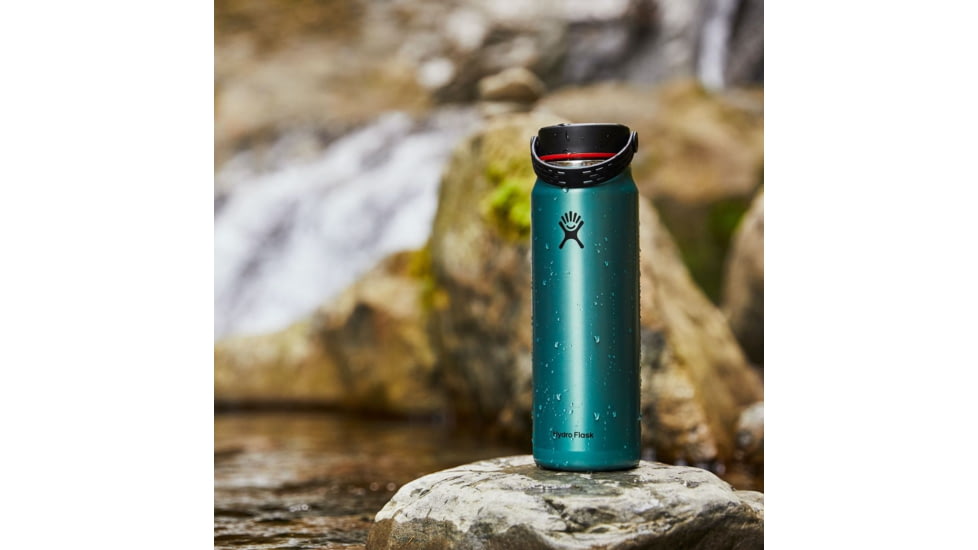 Hydro Flask Wide Mouth Bottle Trail Light Series Lightweight w/Flex Cap, Topaz, 32 oz, LW32LW083