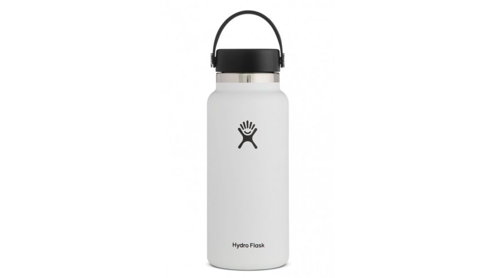 Hydro Flask Wide Mouth Flask, White, 32 oz., W32BTS110