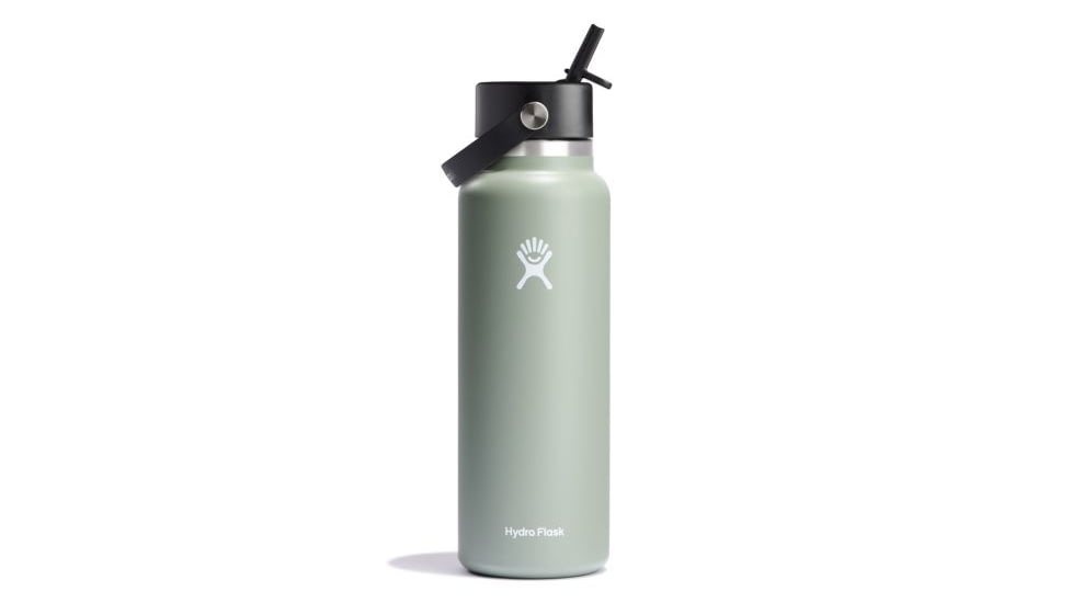Wide Mouth Insulated Water Bottle w/ Flex Straw Cap