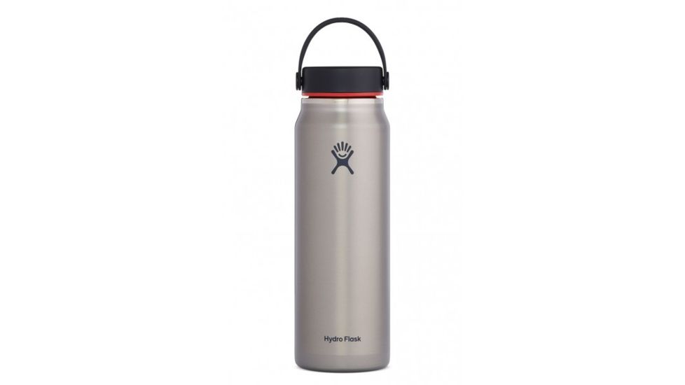 Hydro Flask Trail Light Weight Series 32 oz. Wide Mouth Bottle Lightweight With Flex Cap, Slate, LW32LW081