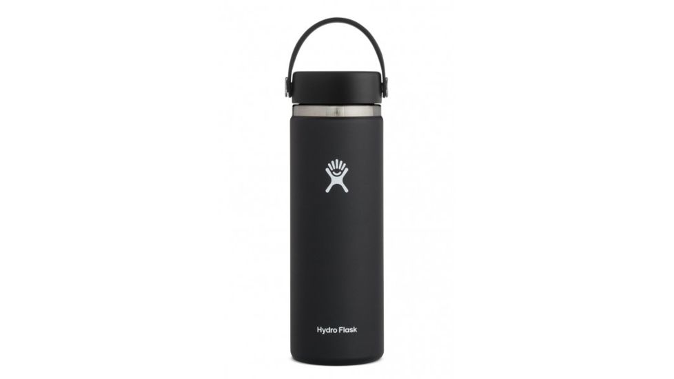 Hydro Flask 20oz Wide Mouth Flask, Black, W20BTS001