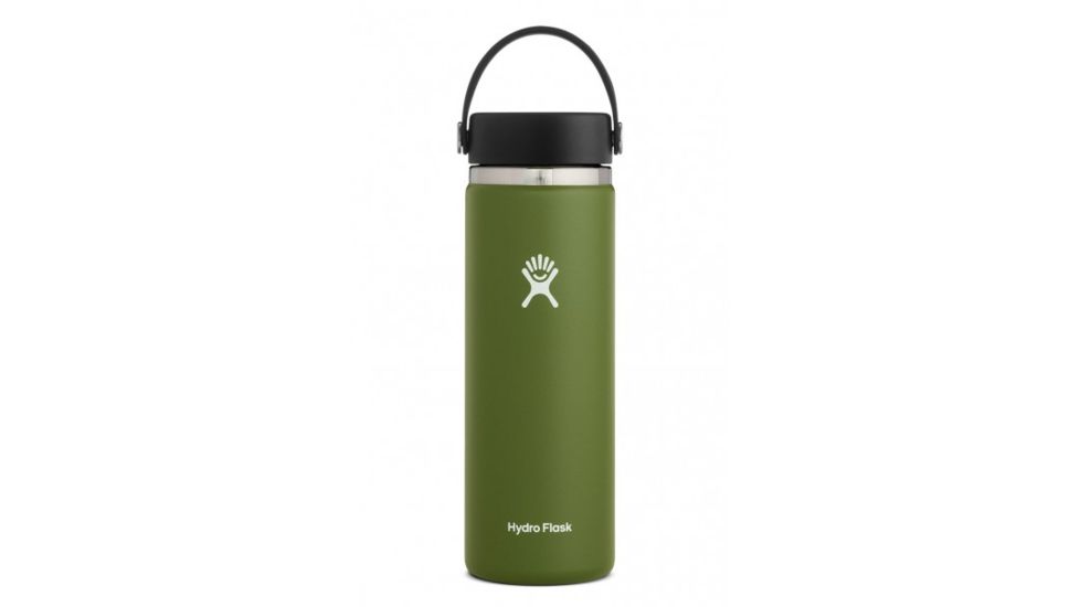 Hydro Flask 20oz Wide Mouth Flask, Olive, W20BTS306