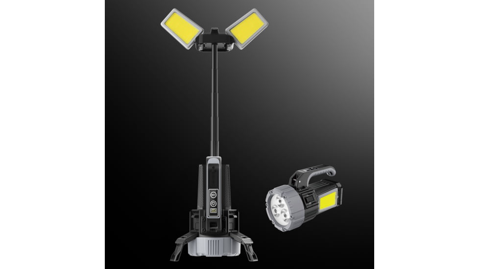 Hykoont Hykoont LS018 Multi-Function 2 in 1 Flashlight Portable Extendable Adjustable Brightness CCT Bright, STDG18