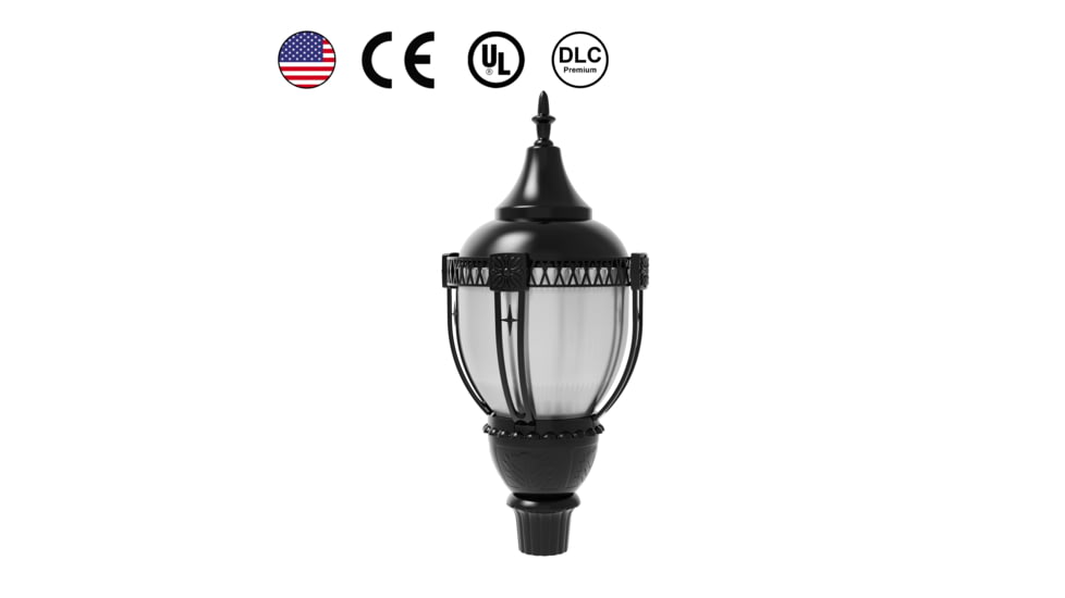 Hykoont Hykoont PT03 Acorn LED Post Top Light Power Selectable with Photocell, PT03