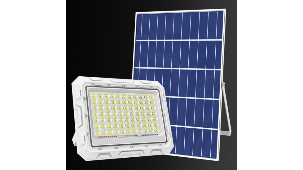 Hykoont Hykoont ZZ077 300W LED Solar Flood Lights 2 Pack, ZZ0600