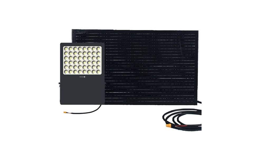 Hykoont OK40A Premium 40W 192WH Solar Flood Light with High-Output Brightness,Multi-angle Installation, OK0405
