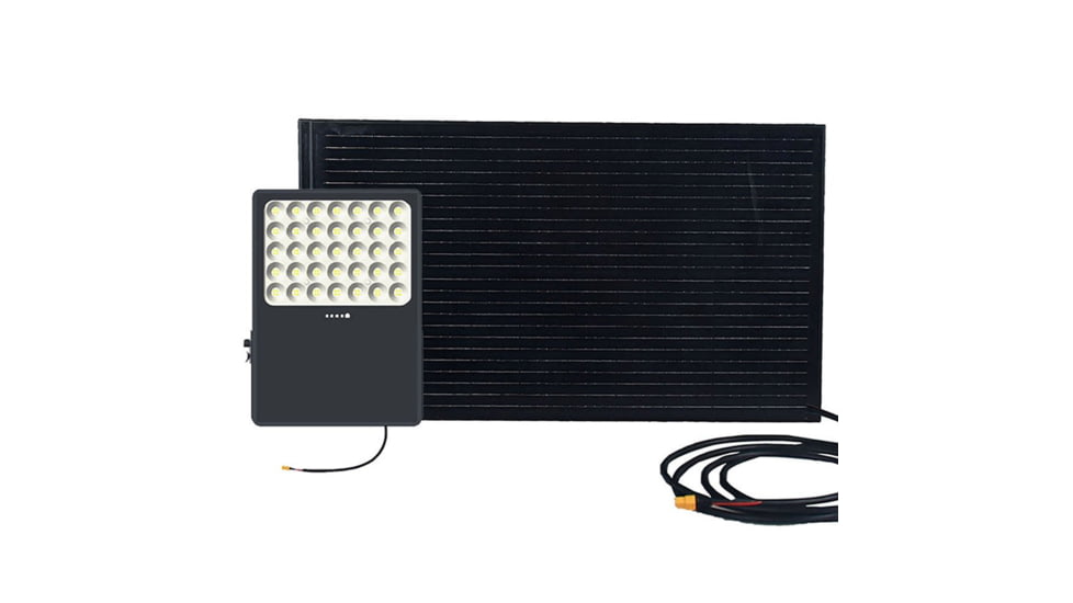 Hykoont OK40B 40W 240WH Multi-angle Install Solar Flood Light with Customizable Color Temperatures, OK0406