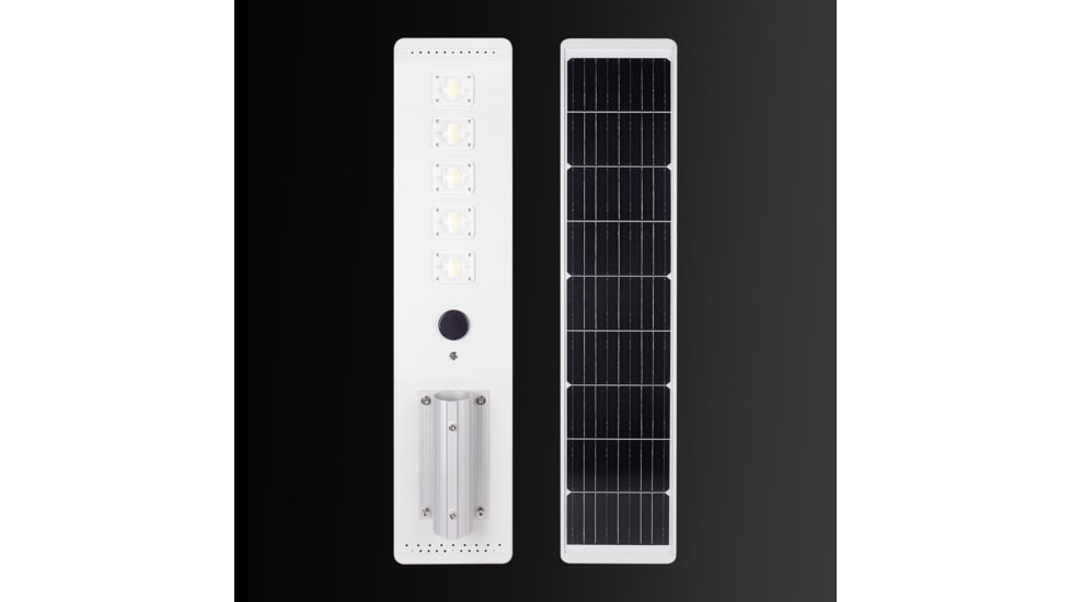 Hykoont YK060 60W 9600LM Smart Solar Street Light with 144WH Li-FePO4 and Intelligent MPPT Control, YK0603