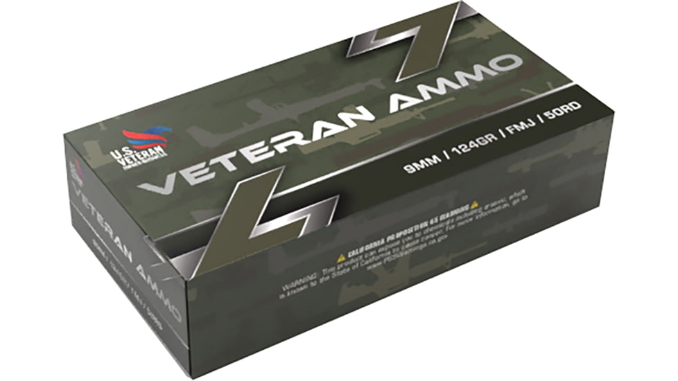 Garaysar Hyperion Munitions 9mm Luger 124 Grain Full Metal Jacket Brass Cased Pistol Ammo, 50 Rounds, PARABEELUM
