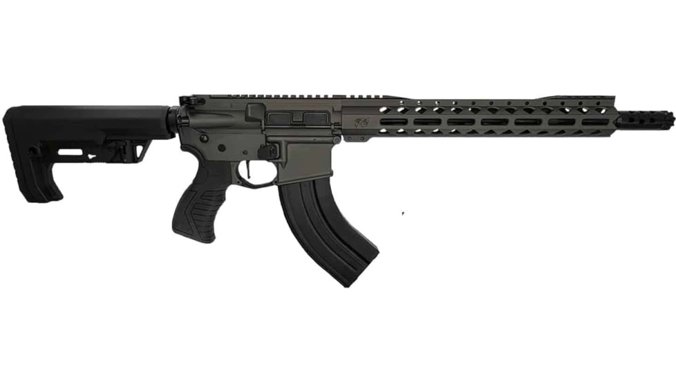 Hyperion Munitions G.O.A.T Series Growler Rifle, 7.62x39mm, 16in TCS Barrel, 4150V Chrome Moly Vanadium Steel, Polymer Grip, 1-10 Twist, MFT Extreme, TCS, Tungsten Gray Cerakote, T-90071-TG