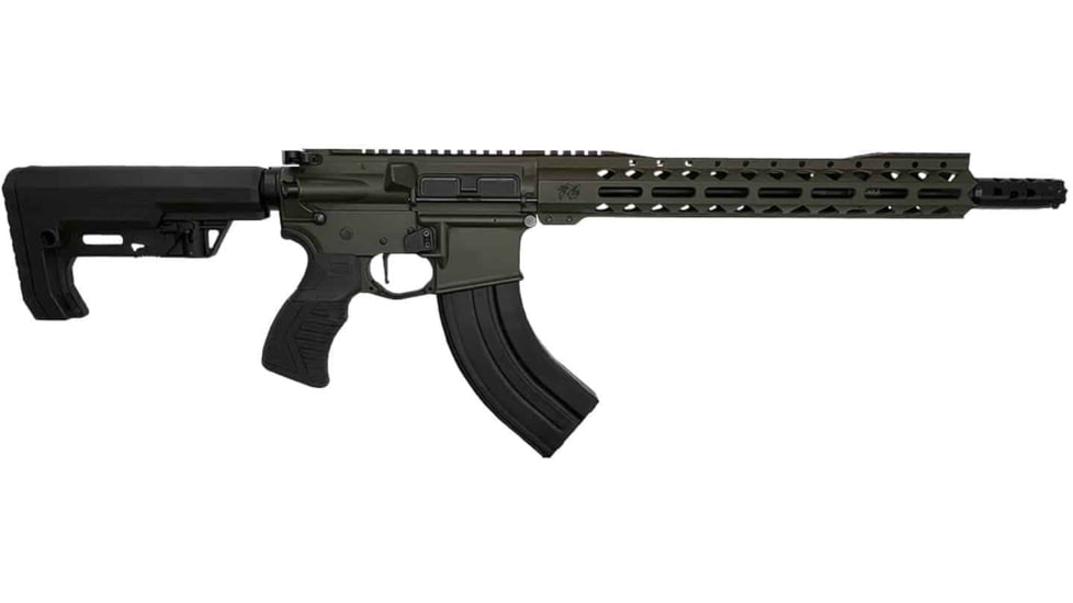 Hyperion Munitions G.O.A.T Series Growler Rifle, 7.62x39mm, 16in TCS Barrel, 4150V Chrome Moly Vanadium Steel, Polymer Grip, 1-10 Twist, MFT Extreme, Integrated TCS, MagPul ODG Cerakote, T-90074-ODG