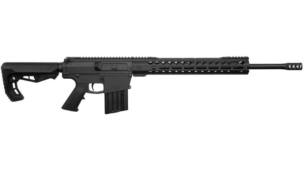 Hyperion Munitions Thunder Series Rifle, .308 Winchester, 20in N Barrel, 4150V Chrome Moly Vanadium Steel, Polymer Grip, 1-10 Twist, Minos, Compensator, Black, One Size, T-10000-BLK
