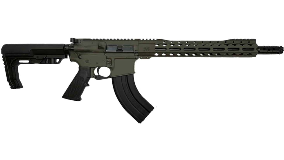 Hyperion Munitions Warrior Series Rifle, 7.62x39mm, 16in TCS Barrel, 4150V Chrome Moly Vanadium Steel, Polymer Grip, 1-10 Twist, MFT Extreme, Integrated TCS, MagPul ODG Cerakote, T-80013-ODG