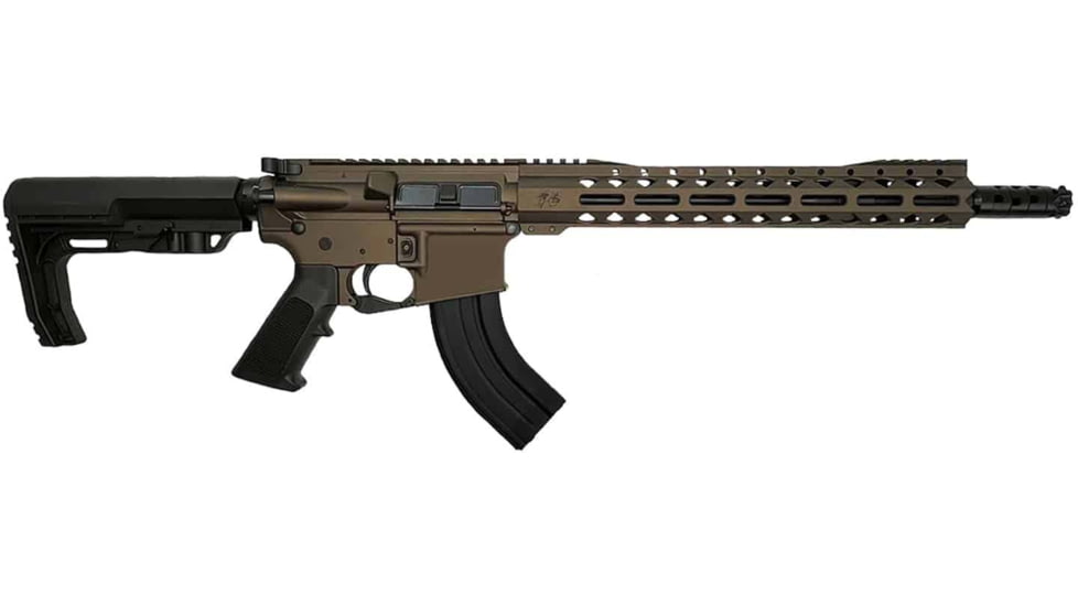 Hyperion Munitions Warrior Series Rifle, 7.62x39mm, 16in TCS Barrel, 4150V Chrome Moly Vanadium Steel, Polymer Grip, 1-10 Twist, MFT Extreme, Integrated TCS, Midnight Bronze Cerakote, T-80012-MB