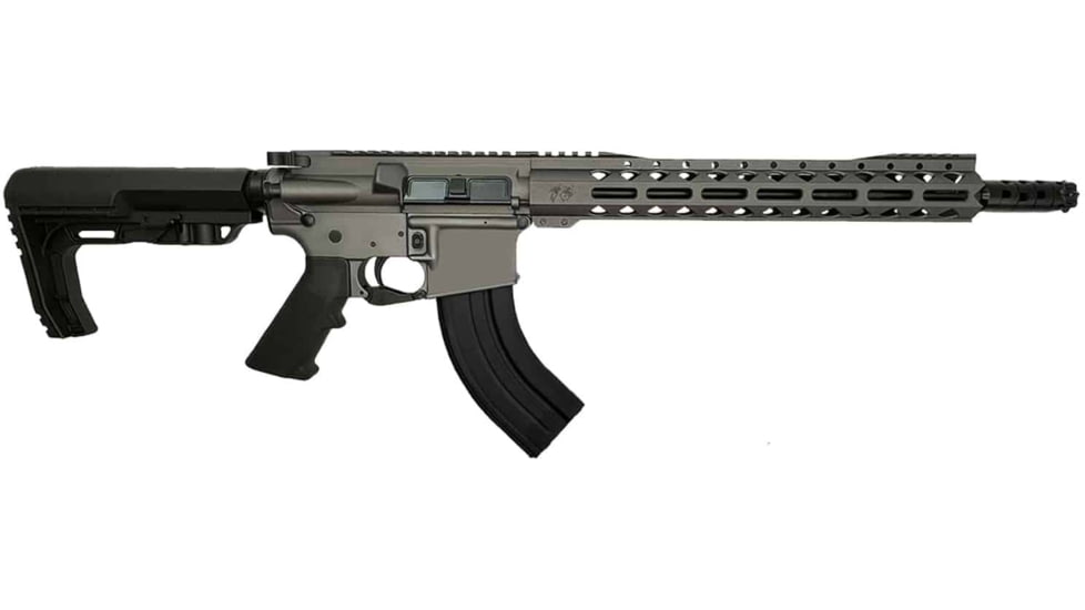 Hyperion Munitions Warrior Series Rifle, 7.62x39mm, 16in TCS Barrel, 4150V Chrome Moly Vanadium Steel, Polymer Grip, 1-10 Twist, MFT Extreme, Integrated TCS, Tungsten Gray Cerakote, T-80011-TG