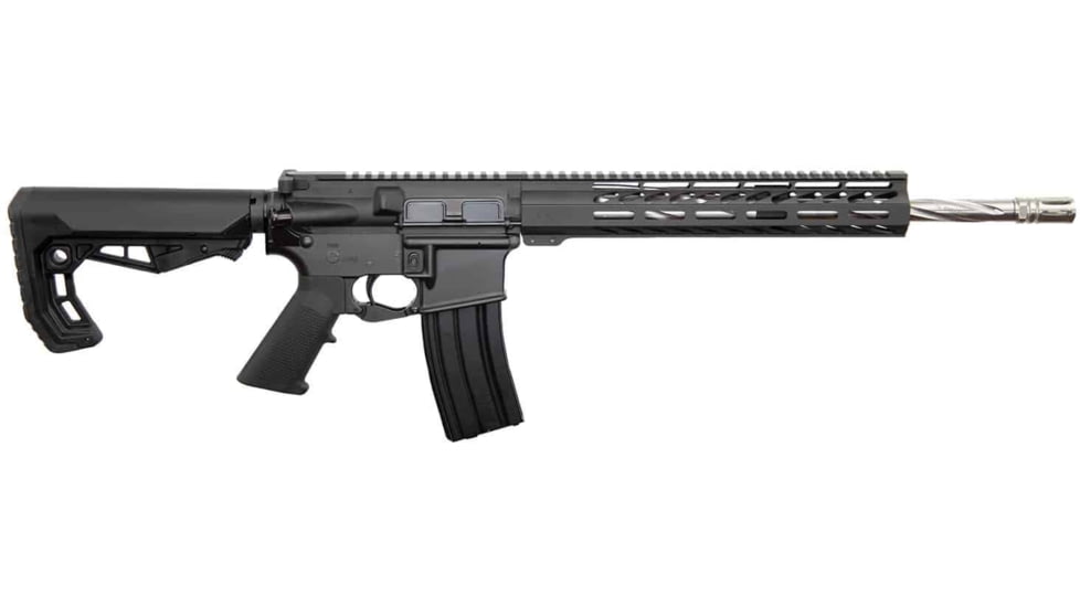 Hyperion Munitions Wyldecat Series Rifle, .223 Wylde, 16in SS Twisted Fluted Barrel, 416R Stainless Steel, Polymer Grip, 1-8 Twist, Minos, A2 Flash Hider, Black, One Size, T-60001-BLK