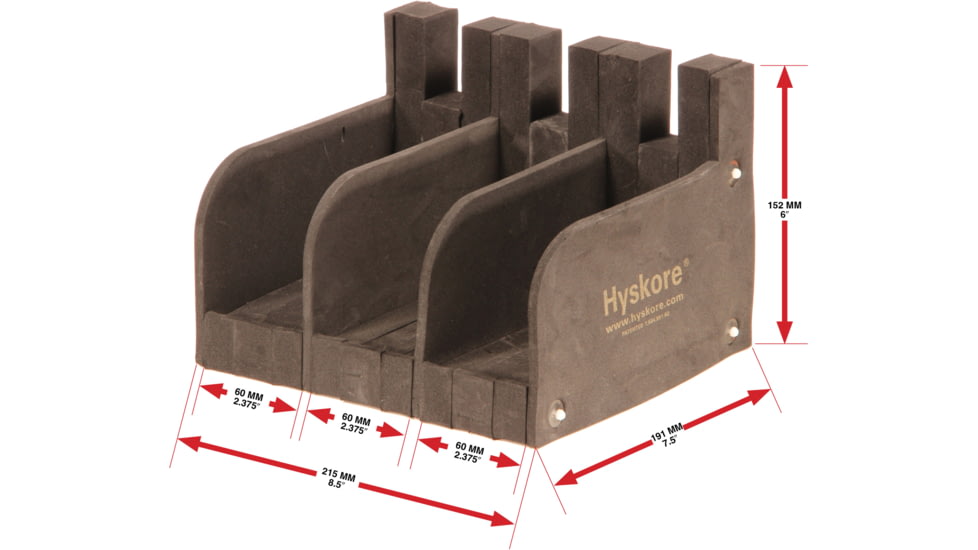 Hyskore 3 Pistol Modular Gun Rack, Black, 30002
