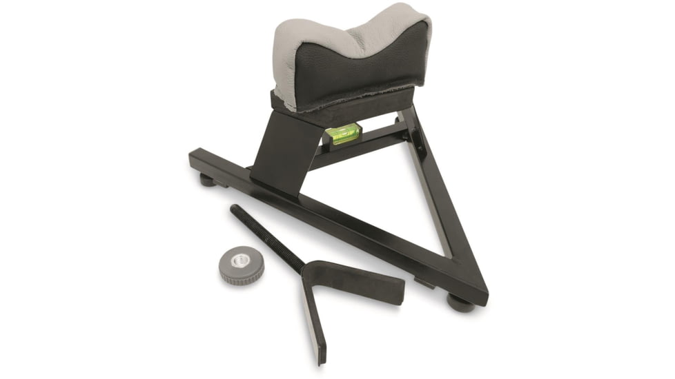 Hyskore Rifels &amp; Pistols Shooting Bench Rest with Leather Beg, Black, 30327