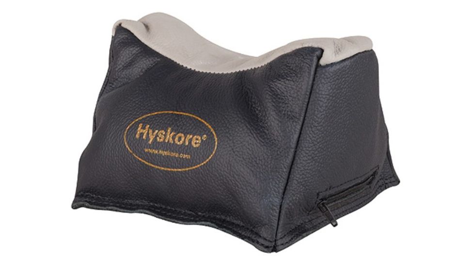 Hyskore Utility Leather Shooting Rest Bag, Black / Gray, 30172