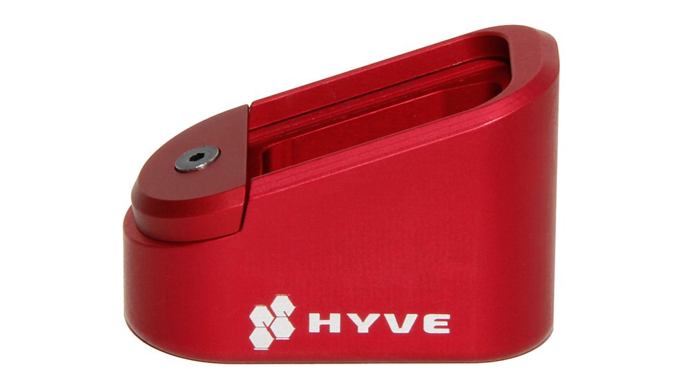 HYVE Technologies Magazine Extension Base Pad, Glock 17/34, Red, G17-E5-2