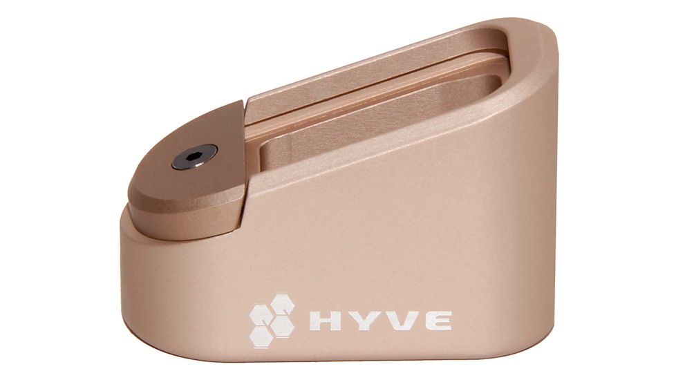 HYVE Technologies Magazine Extension Base Pad, Glock 17/34, Tan, G17-E5-6