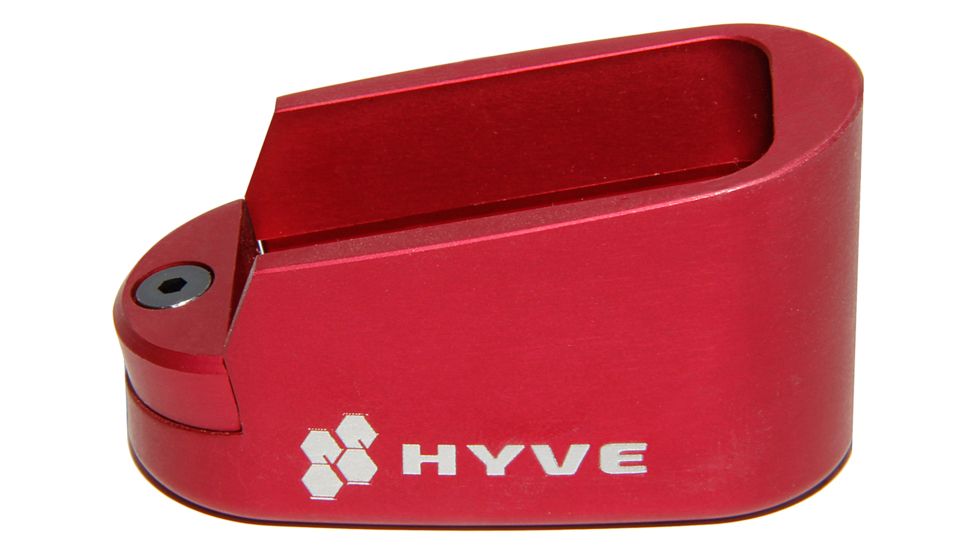 HYVE Technologies Magazine Extension Base Pad, Glock 36, 1-Round, Red, G36-E1-2