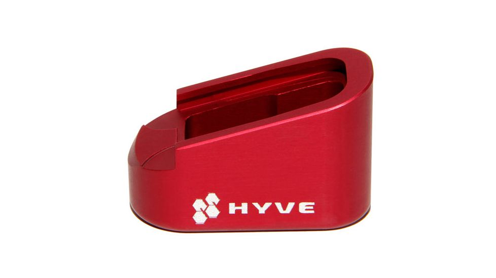 HYVE Technologies Magazine Extension Base Pad, Glock 42, 2-Round, Red G42-E2-2