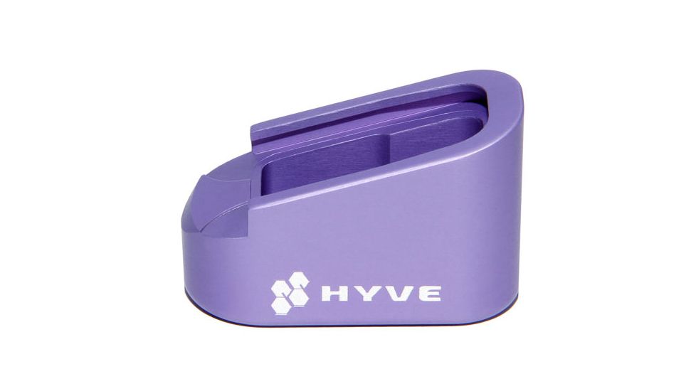 HYVE Technologies Magazine Extension Base Pad, Glock 42, 2-Round, Violet G42-E2-7