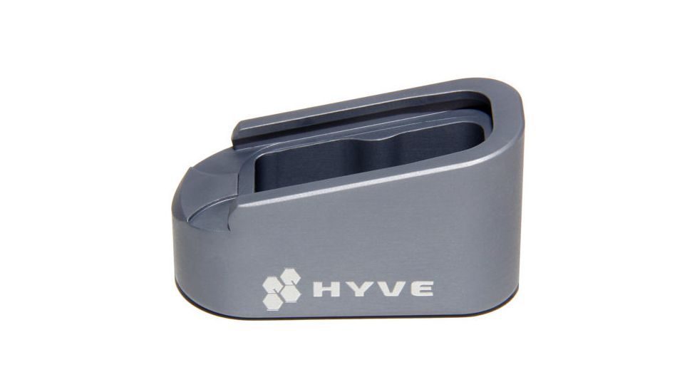 HYVE Technologies Magazine Extension Base Pad, Glock 43, 2-Round, Gray G43-E2-3