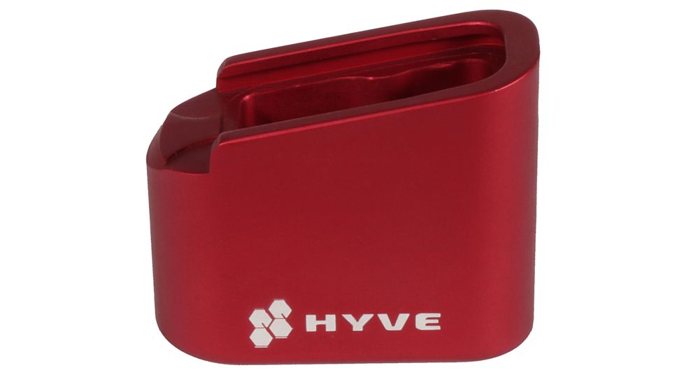 HYVE Technologies Magazine Extension Base Pad, Glock 43, 3-Round, Red, G43-E3-2