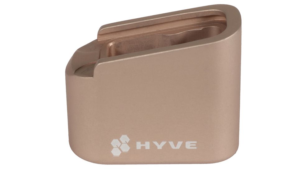 HYVE Technologies Magazine Extension Base Pad, Glock 43, 3-Round, Tan, G43-E3-6